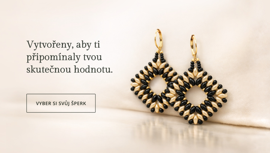 Banner with earrings