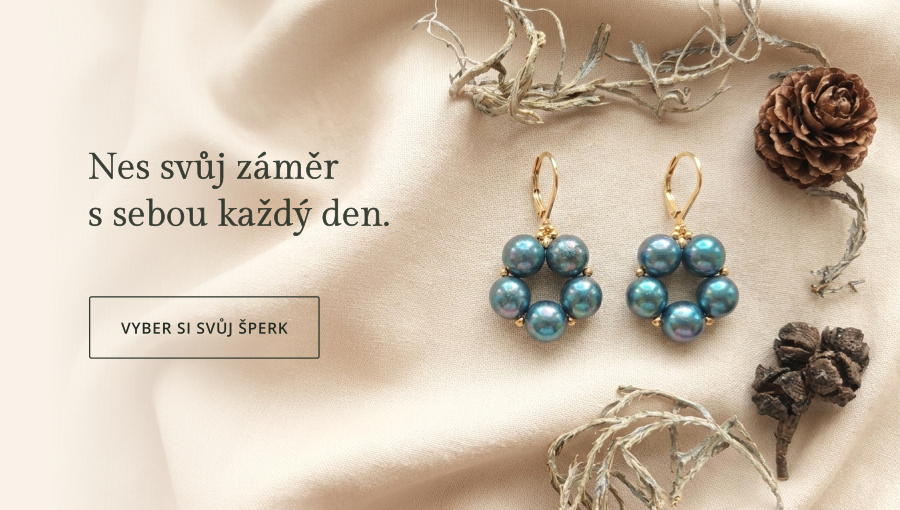 Banner with earrings